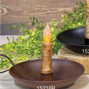 - Colonial Taper Holder With Handle and taper candle